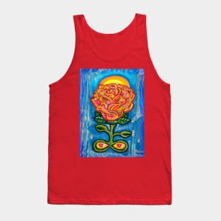 Infinity Blooming Rose Flower of Love Tank Top